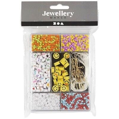 Kit DIY bijoux - Mix créatif - Mélange arc-en-ciel - Multicolores