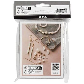 Kit DIY bijoux - Mix créatif - Perles d'eau douce - Couleurs pastels 6