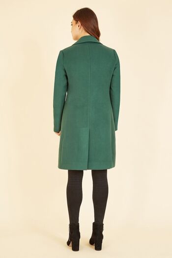 Manteau boutonné militaire vert Yumi 5
