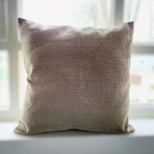 Linen cru cushion cover