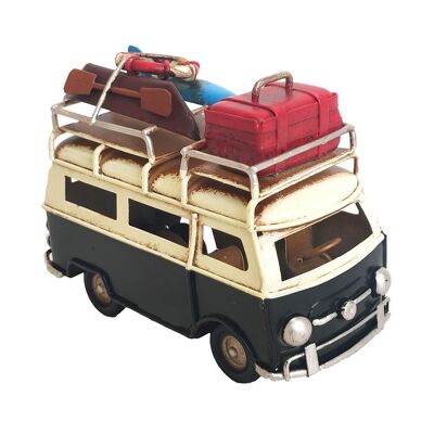 Mini Black Van Tin Bus Miniature