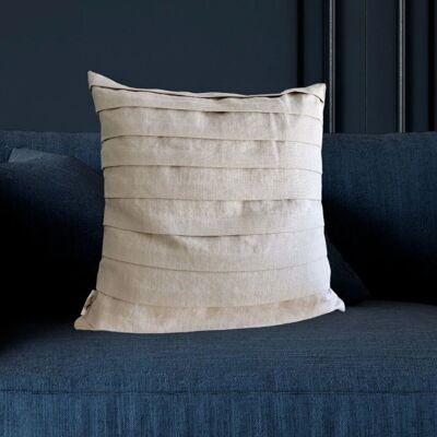 Layered HeatherV - Fodera per cuscino in lino di lusso - prodotta in Portogallo - dimensioni 20x20 pollici - 50x50 cm