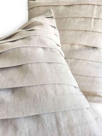 Layered HeatherV - Housse de coussin en lin de luxe - fabriquée au Portugal - taille 20x20inch - 50x50 cm 19