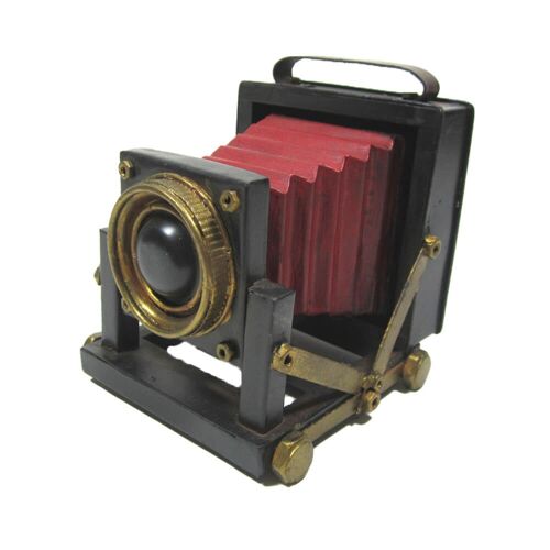 Retro Metal Camera Miniature Tin Model 11.5cm