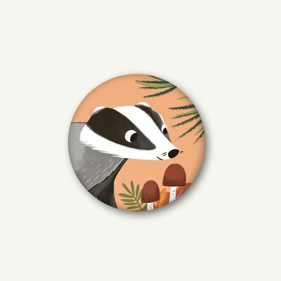 Magnet forest animals badger 37 mm