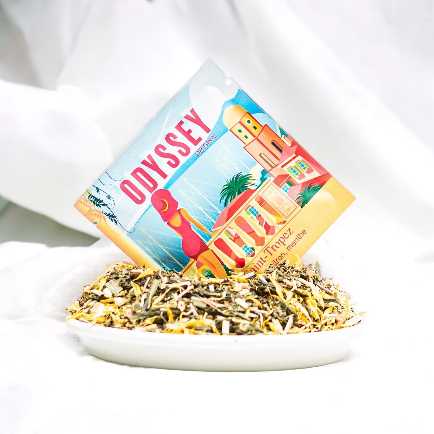 Premium Odyssey "St Tropez" tea - Rack of 25 artisanal tea bags