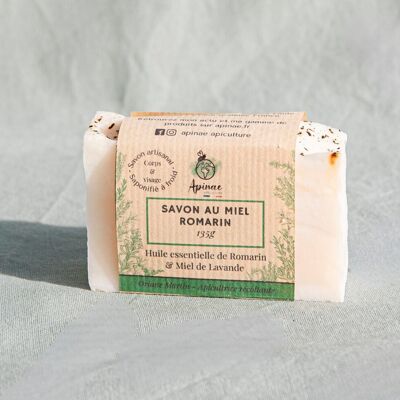 Rosemary superfatted soap with lavender honey - 135g
