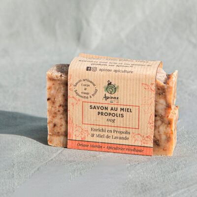 Savon artisanal - Propolis & Miel de Lavande - 110g