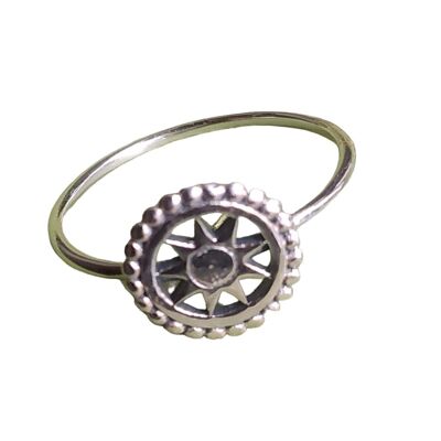 Vintage Compass Jewelry 925 Sterling Silver Ring
