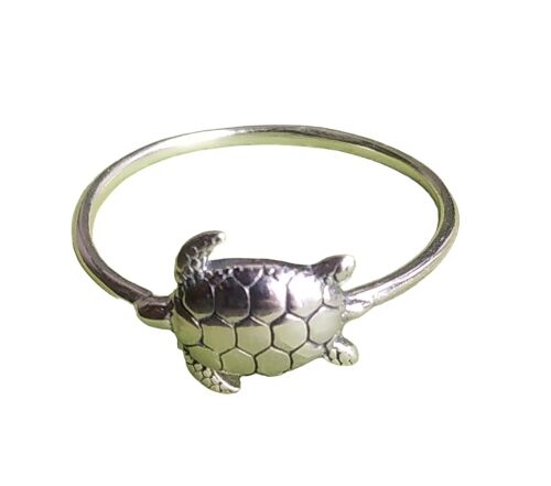 Gorgeous Sea Turtle Shaped 925 Sterling Silver Ring
