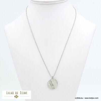 Halskette mit Sternanhänger, Kugelkette aus Edelstahl 0121563