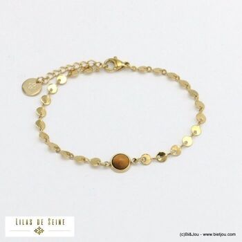 bracelet sequins cabochon pierre acier inoxydable 0221515 4