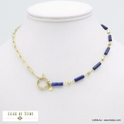 Steinrohr-Halskette für Damen aus Edelstahl 0121557