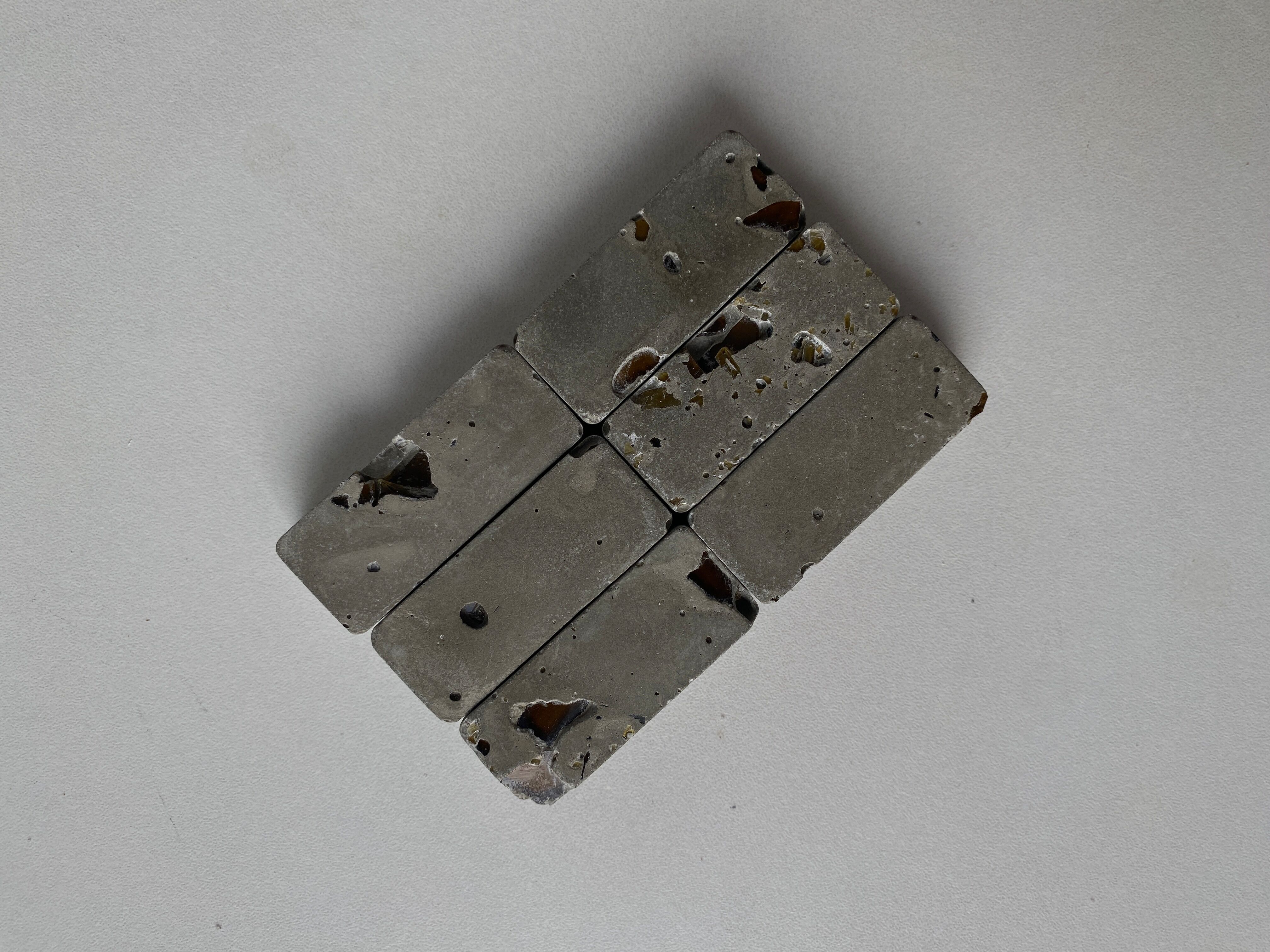 Set di 6 poggiaposate in cemento | Poggia coltello in cemento | Poggiapiedi decorativo rivestito in cemento RIGEL