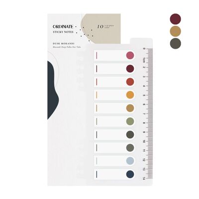 Dusk Morandi | Ordinate adhesive strips plastic | Sticky markers | Page Markers | Sticky notes set | planner | sticky notes | Book Tabs | bookmark