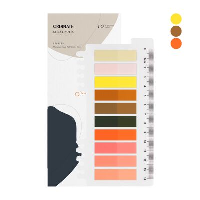 Spirits | Ordinate Transparent Sticky Notes | Sticky notes | Adhesive strips | Sticky markers | for office, school accessories | Bookmark | aesthetic stationery | small index tabs | sticky notes