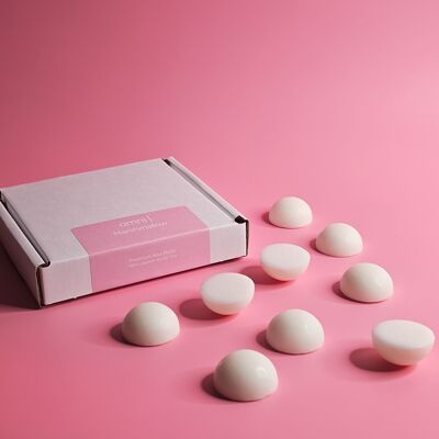 Cera Marshmallow da sciogliere: limone, rosa rosa + baccello di vaniglia