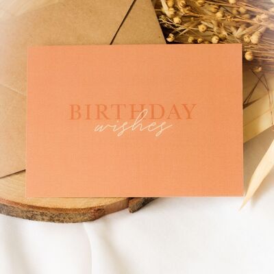 Tarjeta de felicitación | Deseos de cumpleaños
