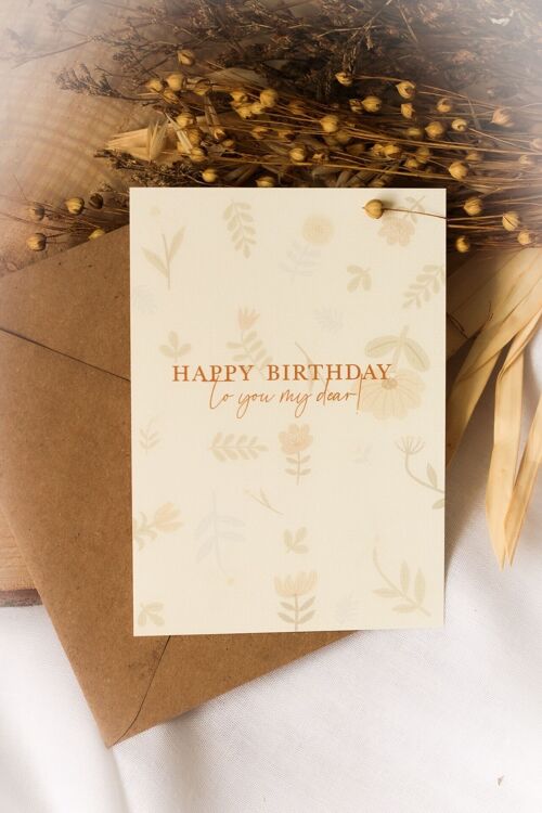 Greeting card | Happy Birthday to you my dear