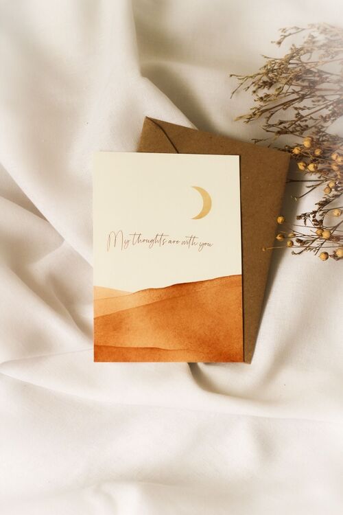 Greeting card | My thoughts are with you