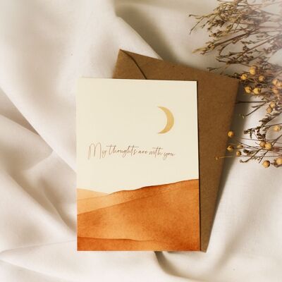 Greeting card | My thoughts are with you