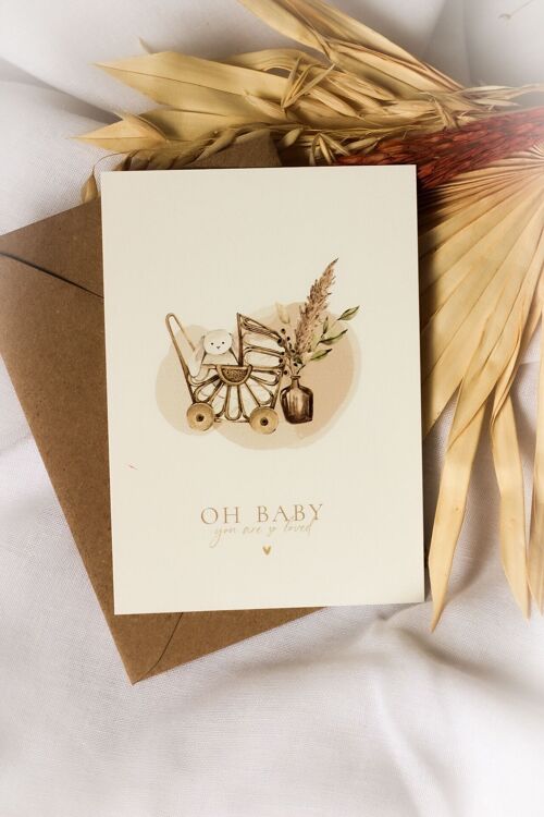 Greeting card | Oh baby, you are so loved