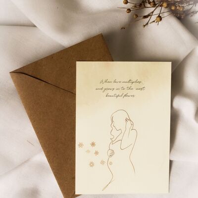 Greeting card | Pregnant | When love multiplies...