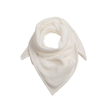 Foulard en mousseline bébé • Blanc cassé