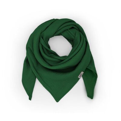 Baby Muslin Scarf • Pine green