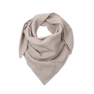 Muslin neckerchief baby • stone