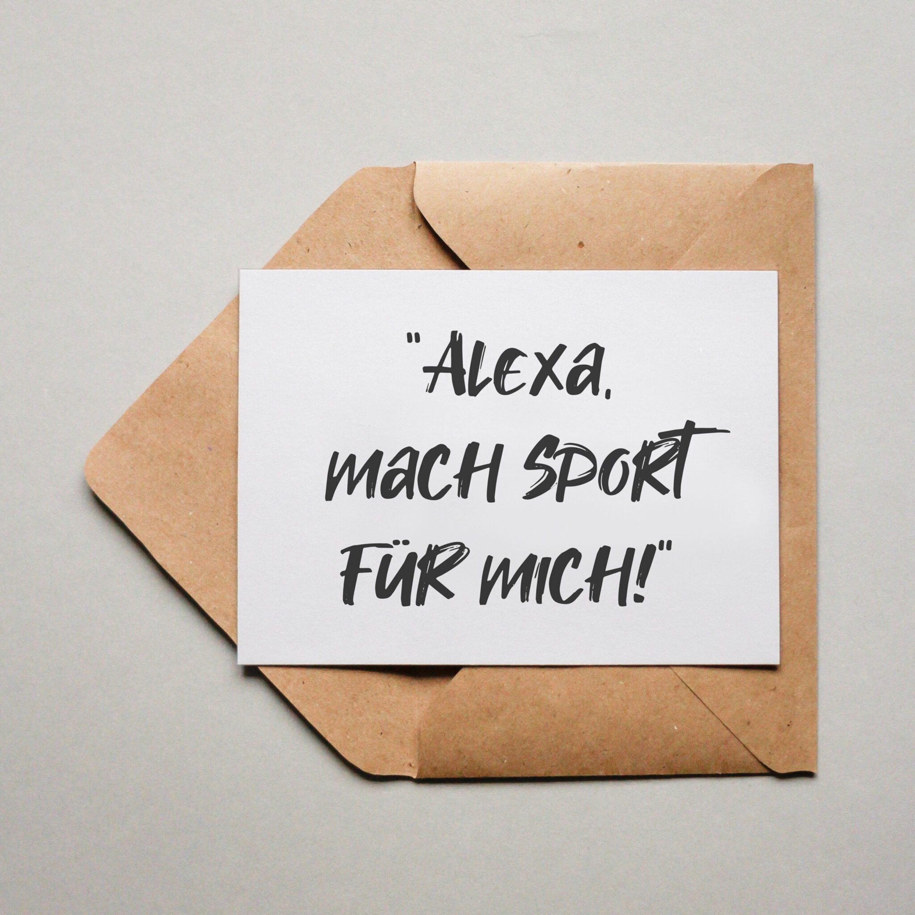 Achat Carte postale Alexa fait du sport pour moi ! en gros
