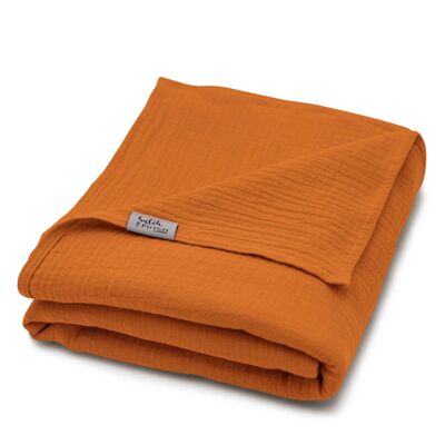 Muslin summer blanket “Josephin” • Pumpkin Spice