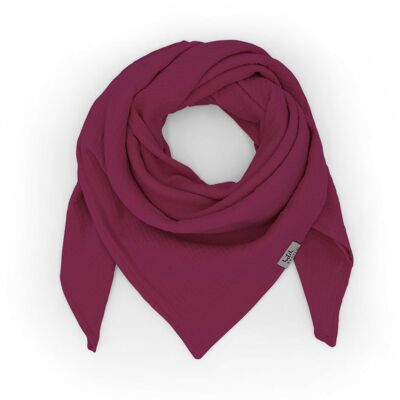 Echarpe mousseline adultes • Rouge Violet