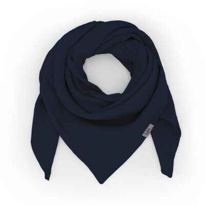 Adult muslin scarf • Midnight Blue