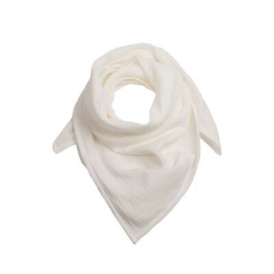 Foulard en mousseline Adulte • Blanc Cassé