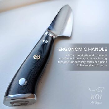 Couteaux de chef japonais KOI ARTISAN 8 pouces Damas VG10 Super Steel 4