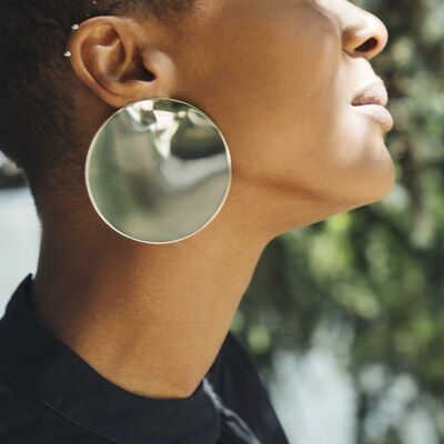 Extra Large Circle Single Earring