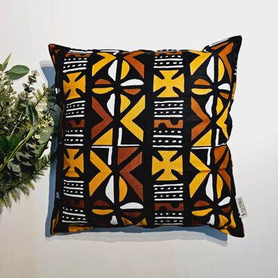 Housse de coussin imprimé africain | 100 % coton | Impression Kente | Housse de coussin Ankara