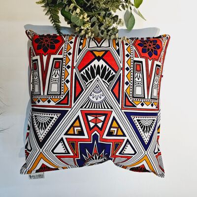Fodera per cuscino con stampa africana | 100% cotone | Stampa Kente | Fodera per cuscino Ankara