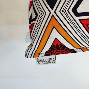 Housse de coussin imprimé africain | 100 % coton | Impression Kente | Housse de coussin Ankara 2