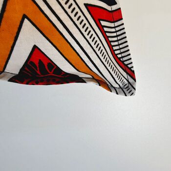 Housse de coussin imprimé africain | 100 % coton | Impression Kente | Housse de coussin Ankara 3