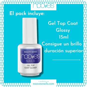 Starter Kit Beauty Blue - Starter Pack avec Top Coat - Nooves Nails 3