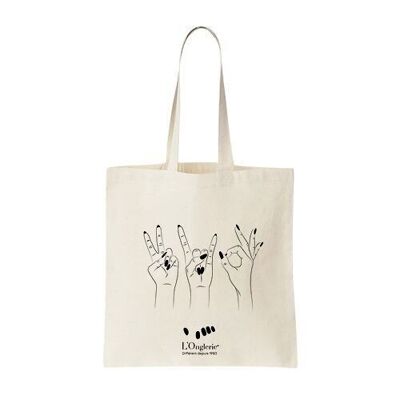 BORSA TOTE 3 MANI NATURALE