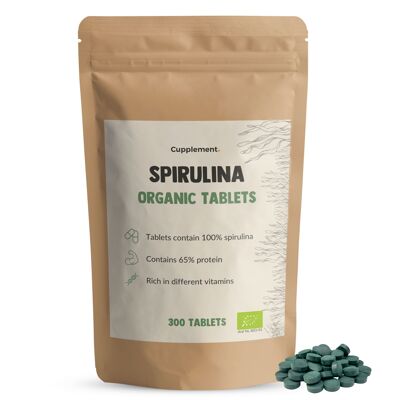 Complemento | Espirulina 300 Comprimidos | Orgánico | Envío gratis | De la máxima calidad
