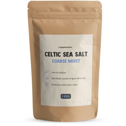 Cupplement | Celtic Sea Salt 1 KG | Free Shipping | Highest Quality | Coarse Salt