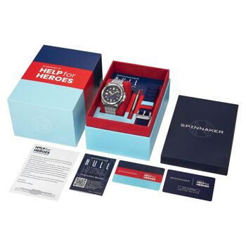 Spinnaker - HULL COMMANDER AUTOMATIC - HELP FOR HEROES - SP-5114-66HH * Edition Limitée * 4