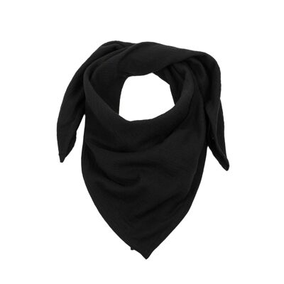 Children's muslin scarf • Black