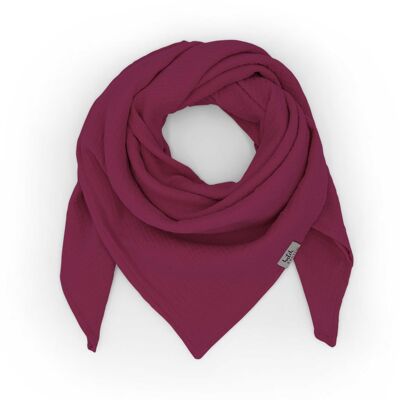 Children's muslin scarf • Red Violet