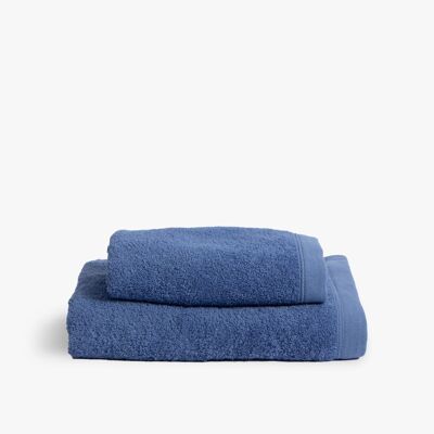 Klassisches blaues Handtuch