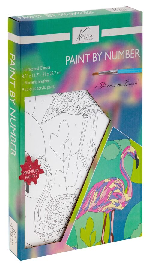 Paint by numbers Flamingo - 21Х30 СМ